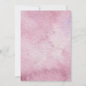 Bohemisch Feathers Blume Brautparty Einladung (Rückseite)