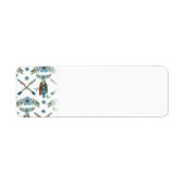 Bohemisch Feathers Dreamcatcher Blue Blumen Pfeile (Vorne)