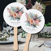 Bohemisch Floral Bouquet Wasserfarbe Fächer