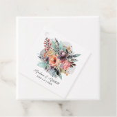 Bohemisch Floral Bouquet Wasserfarbe Geschenkanhänger (Beispiel)