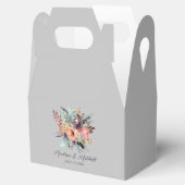 Bohemisch Floral Bouquet Wasserfarbe Geschenkschachtel (Geöffnet)