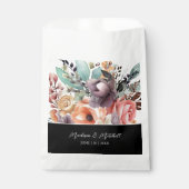 Bohemisch Floral Bouquet Wasserfarbe Geschenktütchen (Vorderseite)