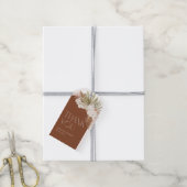 Bohemisch Floral & Feathers Dusche Vielen Dank Geschenkanhänger (Mit Garn)