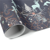 Bohemisch Forest Dreamcatcher Muster Geschenkpapier (Rolleneckpunkt)