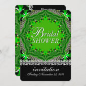 Bohemisch Forest Garden Green Brautparty Party Einladung (Vorne/Hinten)