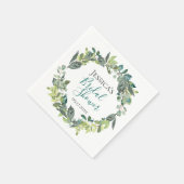 Bohemisch Gartenfolienkrez Personalisiert Serviette (Ecke)