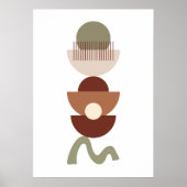 Bohemisch geometrisch Abstrakt Poster (Vorne)