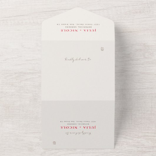 Bohemisch getrocknete Rustikale Herbstfälle All In One Einladung (Außenbereich)