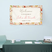 Bohemisch getrocknete Rustikale Herbstfälle Banner (Messeveranstaltung)