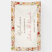 Bohemisch getrocknete Rustikale Herbstfälle Banner (Vertikal)