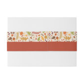 Bohemisch getrocknete Rustikale Herbstfälle Einladungsbanderole (Rückseitenbeispiel)