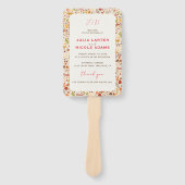 Bohemisch getrocknete Rustikale Herbstfälle Fächer (Vorderseite)