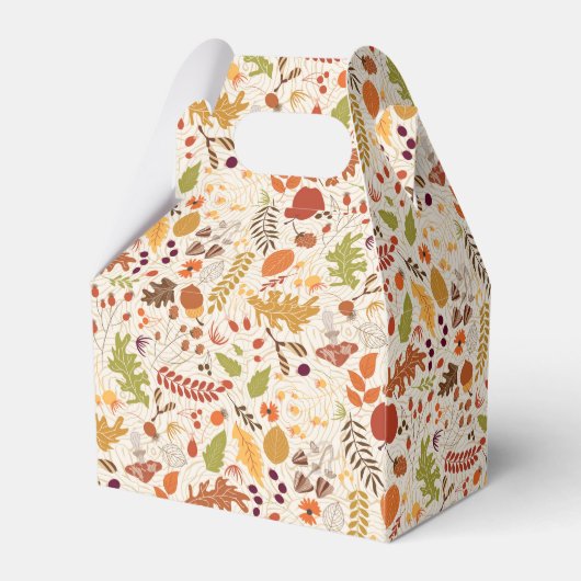 Bohemisch getrocknete Rustikale Herbstfälle Geschenkschachtel (Rückseite)