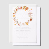 Bohemisch getrocknete Rustikale Herbstfälle Pergament Einladungen (Versetzt)