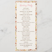 Bohemisch getrocknete Rustikale Herbstfälle Programm (Rückseite)