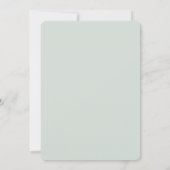 Bohemisch getrocknetes Bouquet Blue Brautparty Einladung (Rückseite)