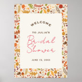 Bohemisch getrocknetes rustikales Brautparty für H Poster (Vorne)