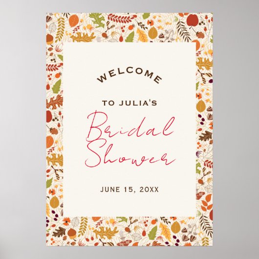 Bohemisch getrocknetes rustikales Brautparty für H Poster (Vorne)