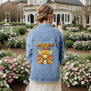 BOHEMISCH GIRL VINTAG Denim Jacket Jeansjacke