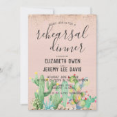 Bohemisch Glam Fiesta Hochzeit Probe Dinner Einladung (Vorderseite)