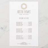 Bohemisch Gold Sun Mandala Yoga Flyer (Vorne)