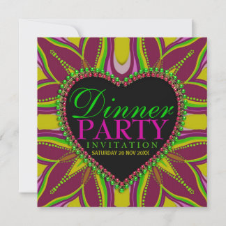 Bohemisch Hippy Girls Night Dinner Party Einladung