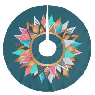 Bohemisch-Inspirierter Baum-Rock Polyester Weihnachtsbaumdecke