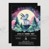 Bohemisch Kids Triceratops Geburtstag Einladung (Vorne/Hinten)