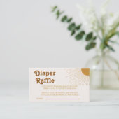 Bohemisch kommt hier die Son Baby Dusche Begleitkarte (Stehend Vorderseite)