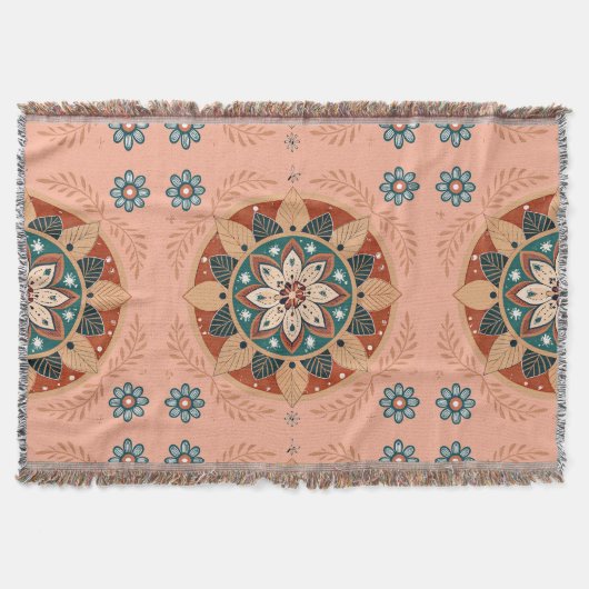 Bohemisch Mandala Decke (Vorderseite)