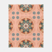 Bohemisch Mandala Fleecedecke (Vorderseite)