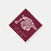 Bohemisch Mandala Pattern Abschluss Hat Serviette (Ecke)