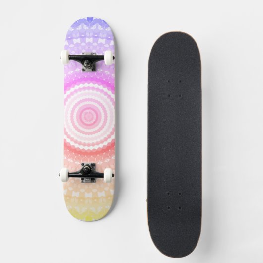 Bohemisch Mandala Skateboard (Vorderseite)