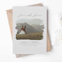 Bohemisch Modernes Minimalistisches Foto Save The Date