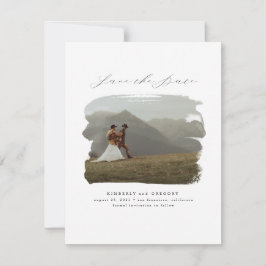 Bohemisch Modernes Minimalistisches Foto Save The Date