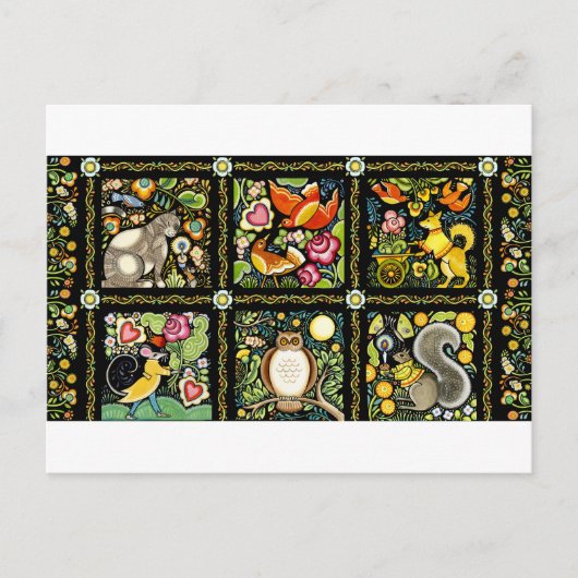 Bohemisch MOOSHKA-DESIGN Postkarte (Vorderseite)