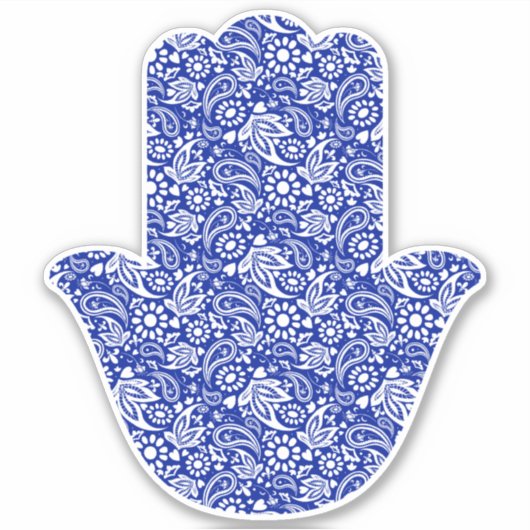 Bohemisch Motif Hamsa Hand Aufkleber (Vorderseite)