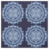 Bohemisch Navy Blue Gefärbte Krawatte Mandala Stoff (Muster)