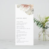 Bohemisch Oasis Wedding Menu Menükarte (Stehend Vorderseite)