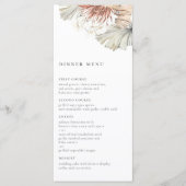 Bohemisch Oasis Wedding Menu Menükarte (Vorderseite)