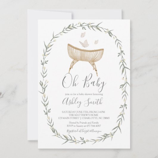 Bohemisch Oh Baby Dusche Einladung