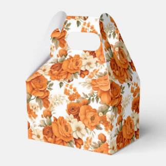 Bohemisch orangefarbene Blume Geschenkschachtel