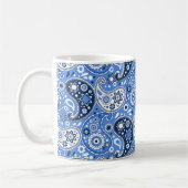 Bohemisch Paisley Blue Country Farm Style Kaffeetasse (Links)