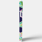 Bohemisch Paisley Custom Monogram Case-Mate iPhone Hülle (Rückseite / Rechts)