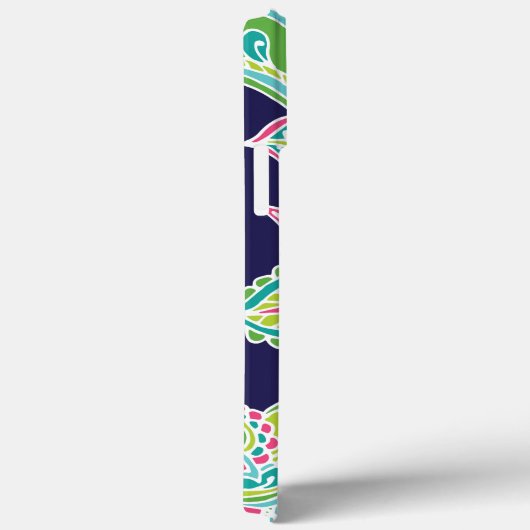 Bohemisch Paisley Custom Monogram Case-Mate iPhone Hülle (Rückseite / Rechts)