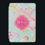 Bohemisch Paisley Custom Monogram iPad Mini Hülle<br><div class="desc">Fügen Sie Ihrem Gerät eine Touch von boho charm mit diesem bunten, handgezeichnet paisley iPad Gehäuse hinzu! Mit einem faszinierenden, künstlerisch-böhmischen Paisley-Muster verleiht dieses Gehäuse Ihrem Tablett einen lebendigen und stilvollen Look. Passen Sie es mit Ihren Namen oder Monogramm-Initialen für eine persönliche Touch an. Dieses in verschiedenen Farben erhältliche Gehäuse...</div>