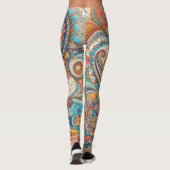 Bohemisch Paisley no 10 Leggings (Rückseite)
