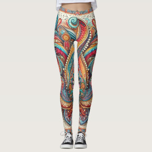 Bohemisch Paisley no 6 Leggings