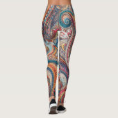Bohemisch Paisley no 7 Leggings (Rückseite)