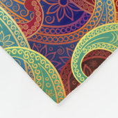 Bohemisch Paisley Timeless Pattern Fleecedecke (Ecke)
